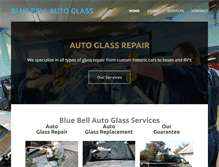 Tablet Screenshot of bluebellautoglass.com